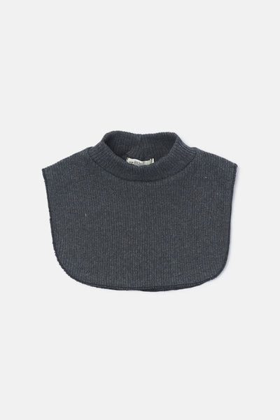Soft Rib Bib Collar - Dark Grey - M (5-8yr) - Collar