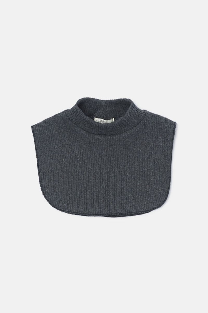 Soft Rib Bib Collar - Dark Grey - M (5-8yr) - Collar