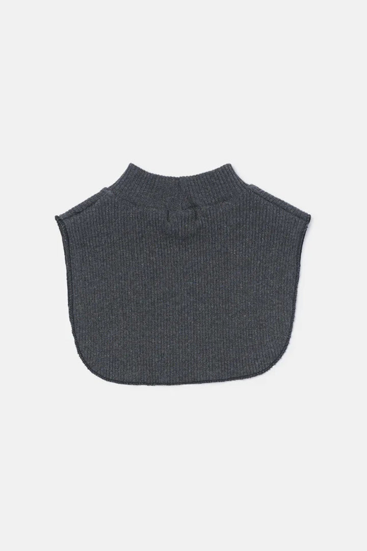 Soft Rib Bib Collar - Dark Grey - M (5-8yr) - Collar