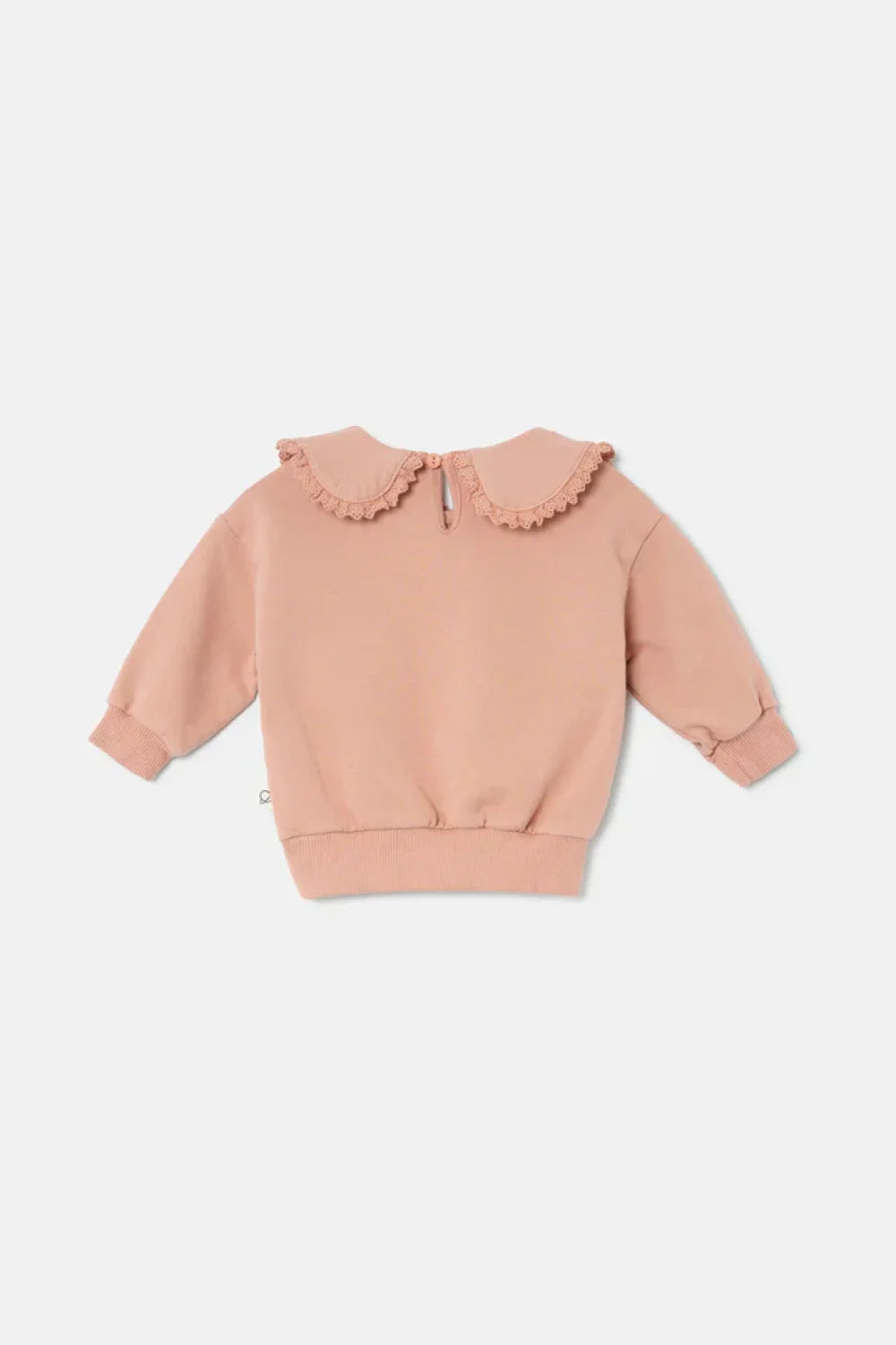 Soft Touch Ruffle Baby Sweatshirt - Pink - Crewneck Sweatshirt