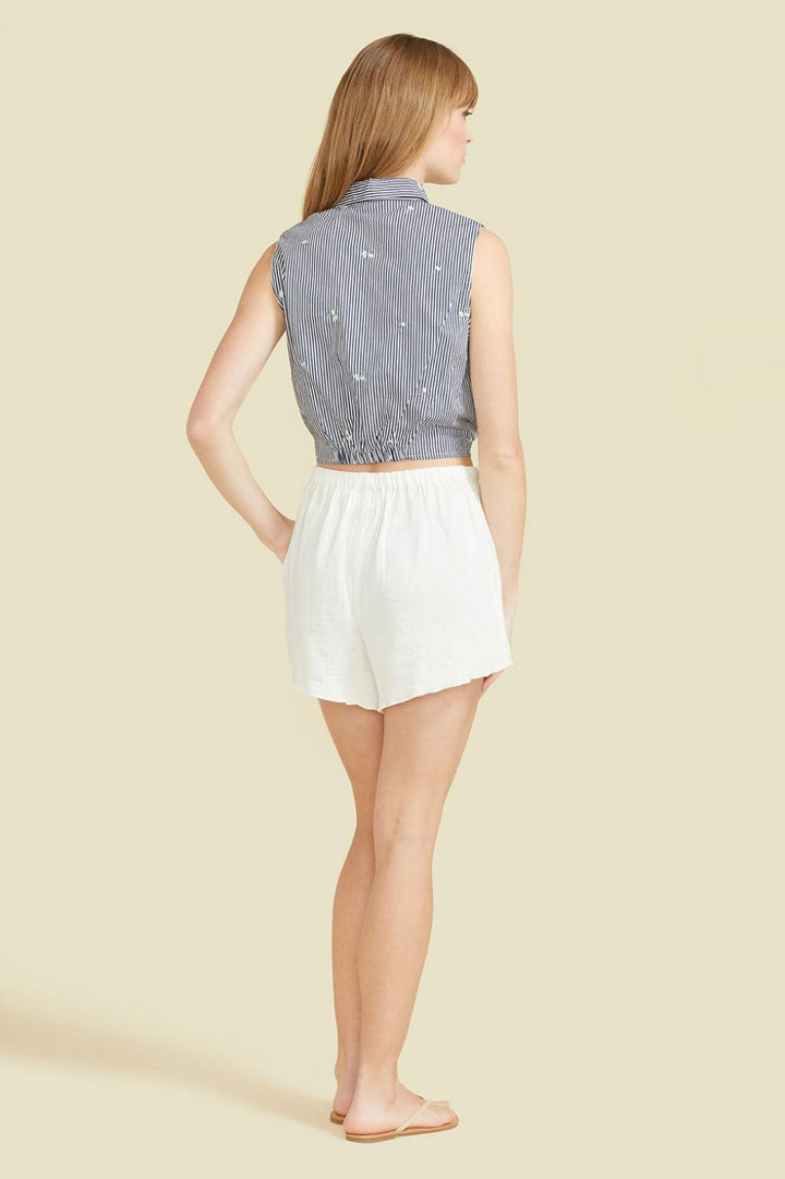 Sole Shirt - Navy & White Stripes - Tank Top