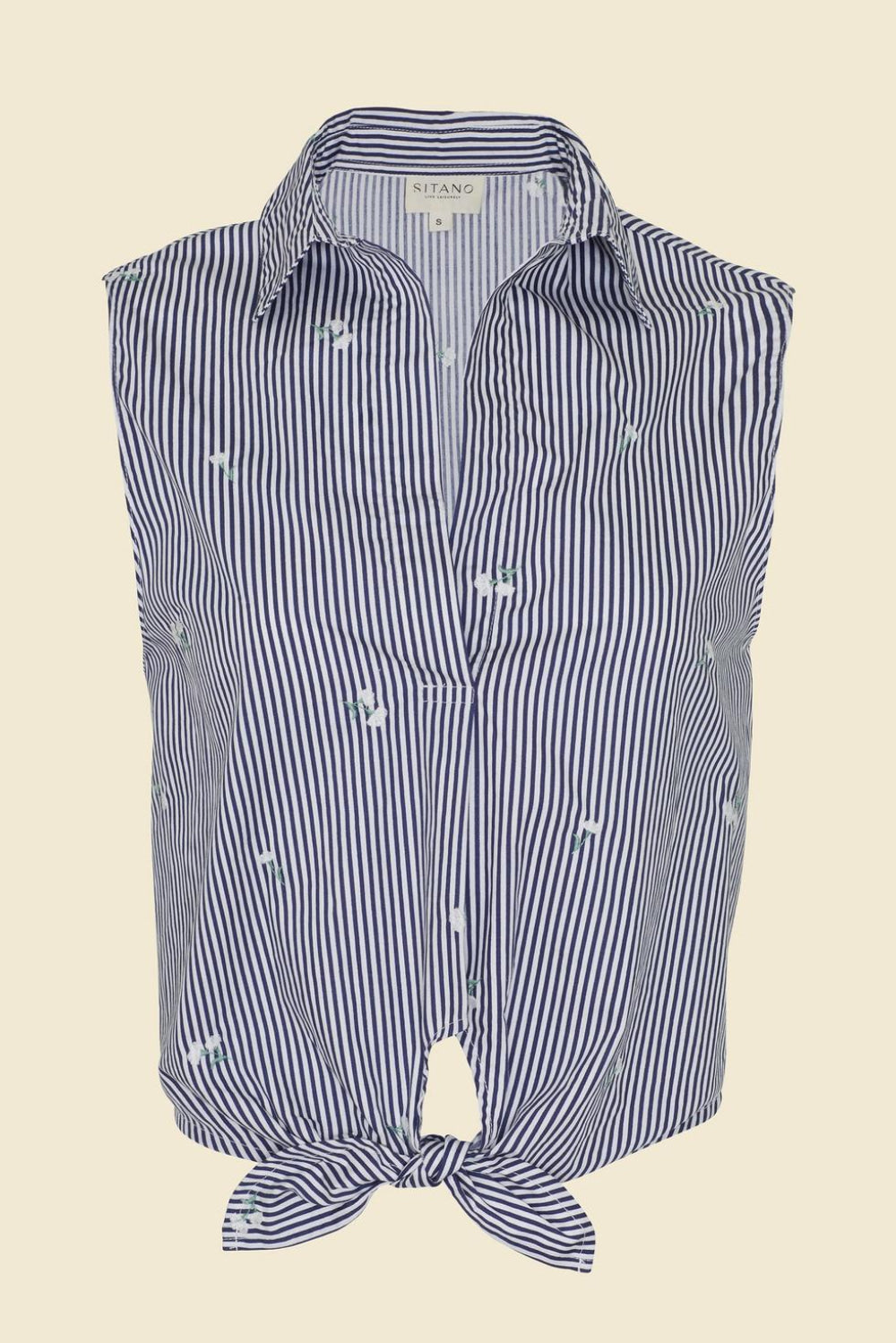 Sole Shirt - Navy & White Stripes - Tank Top