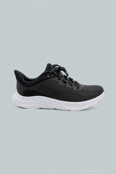 Solimar Low Top Running Sneakers - Black/White - US 8.5 - Sneaker
