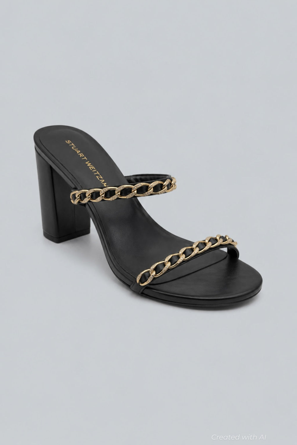 Soluxe Crystal 75 Slides - Black - US 11 EU 41.5 - Sandals