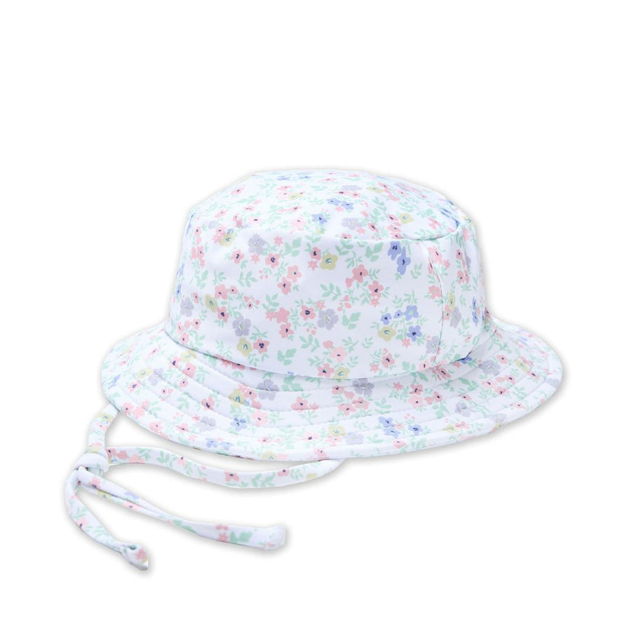 Somerset Hat - White Floral - M/L (2-4yr) - Sun Hat