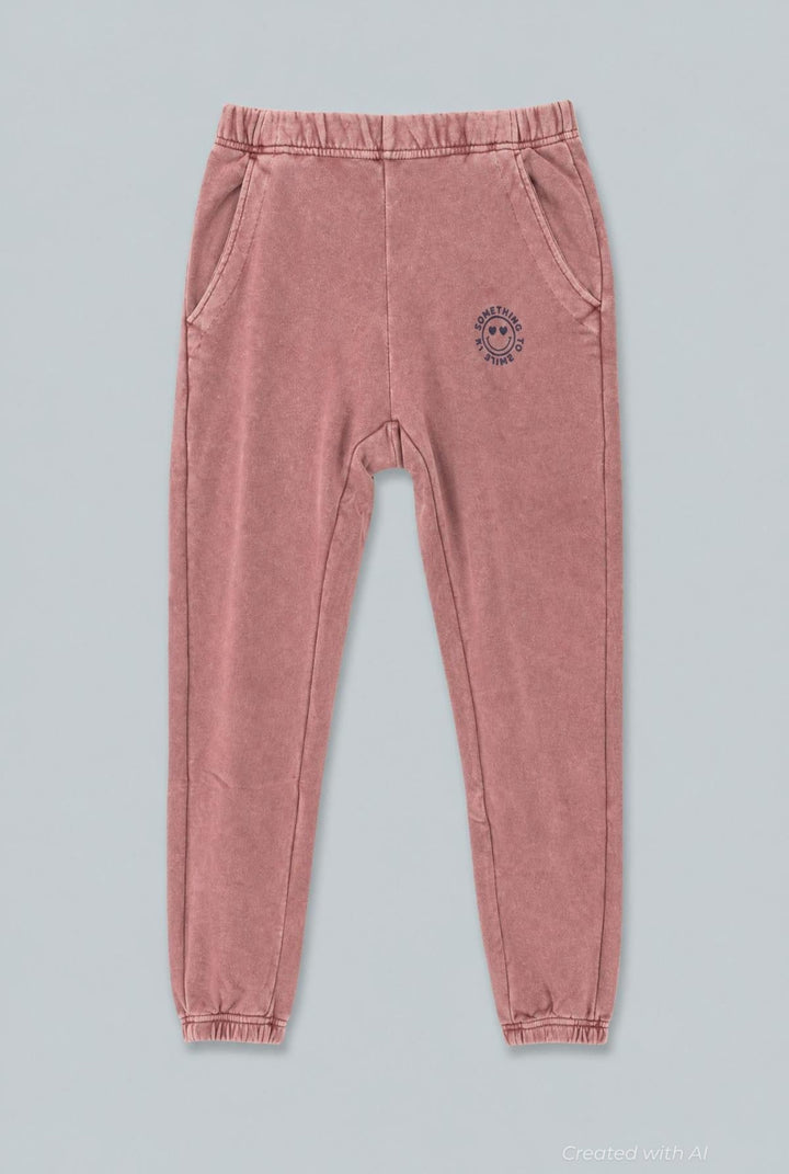 Something To Smile In Classic Sweatpants - Clay - Sweatpant