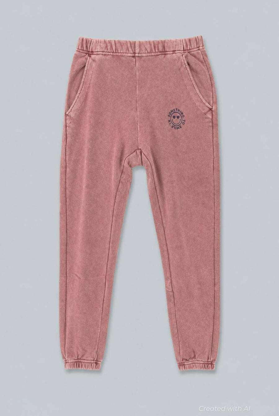 Something To Smile In Classic Sweatpants - Clay - Sweatpant