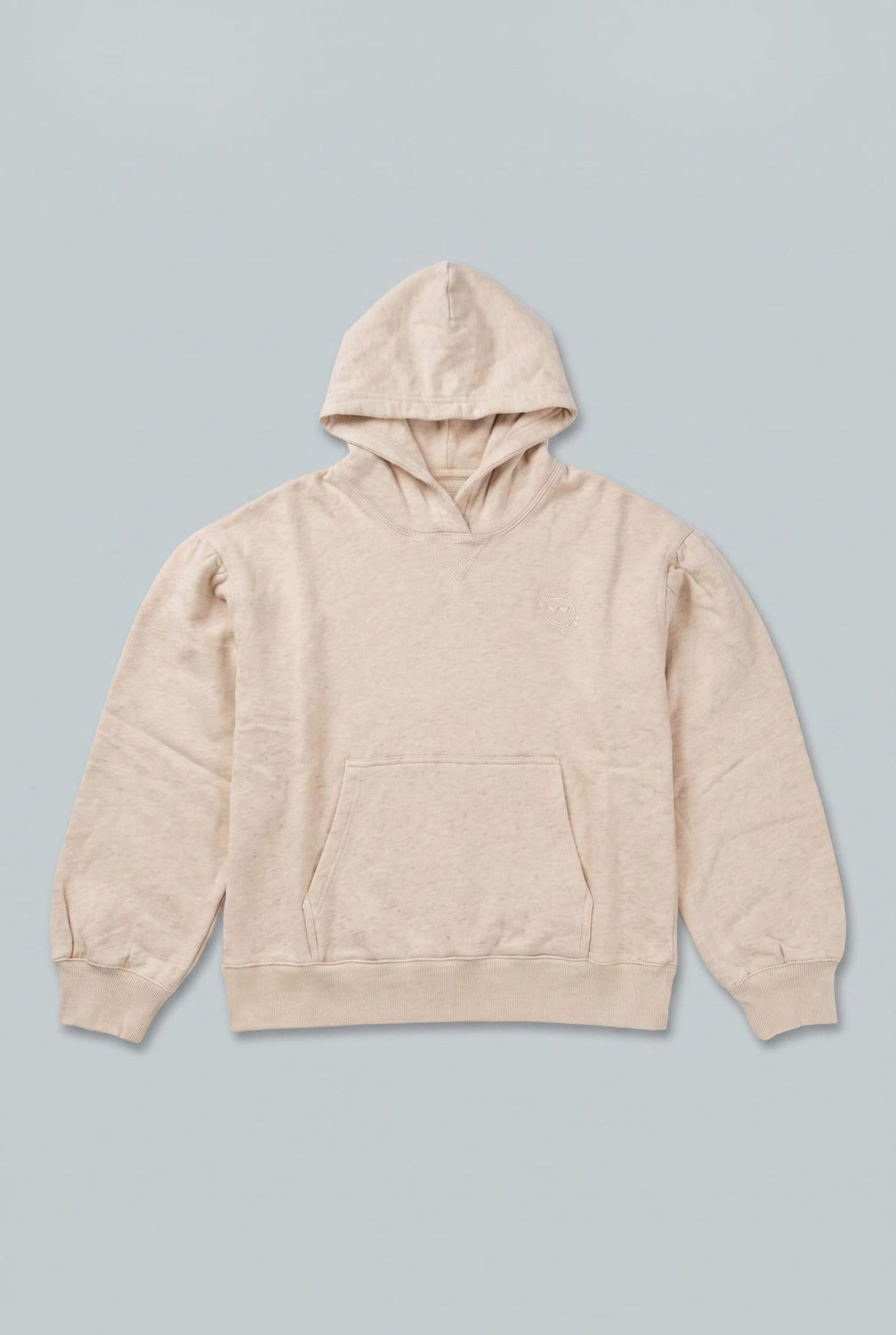 Something To Smile In Hoodie - Oatmeal - Hoodie