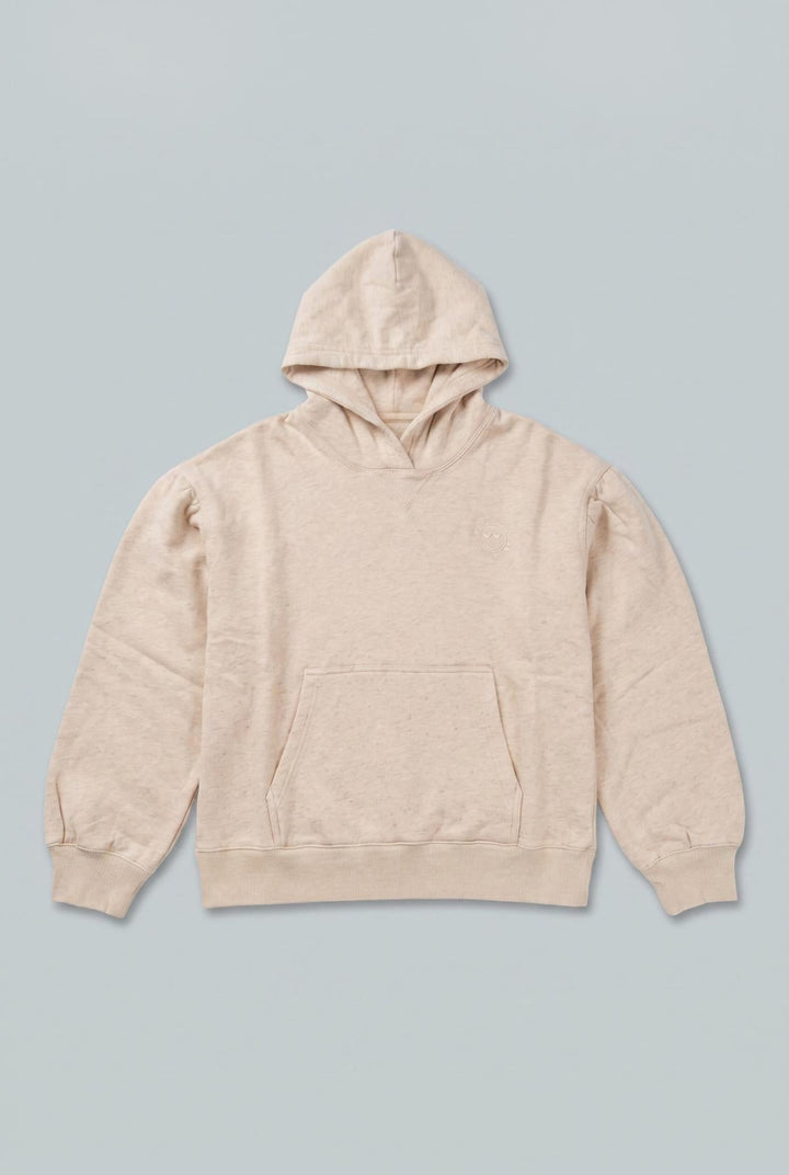 Something To Smile In Hoodie - Oatmeal - Hoodie