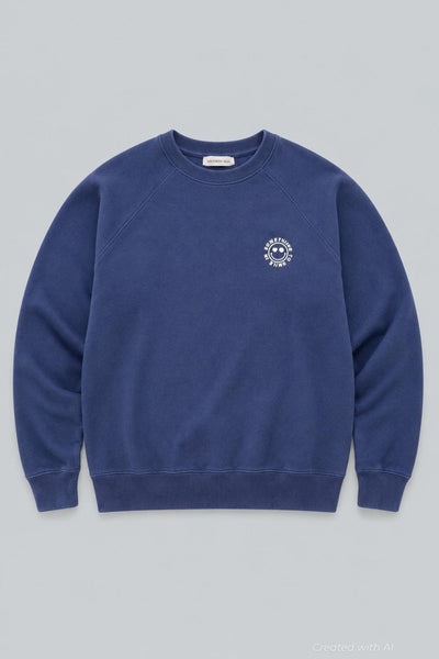 Something To Smile In Sweatshirt - Navy - Sweatshirt