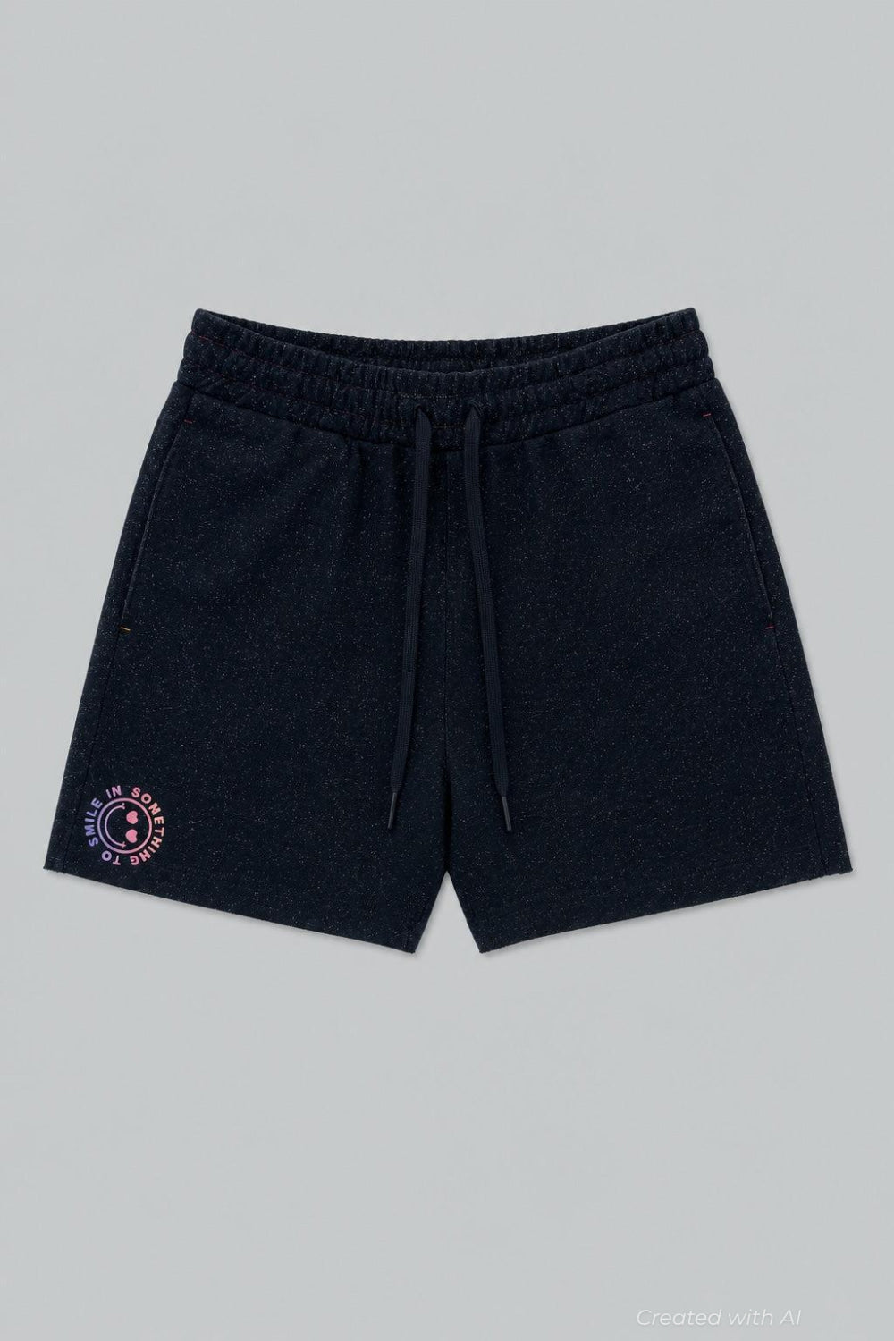 Something To Smile In Sweatshorts - Black - Shorts