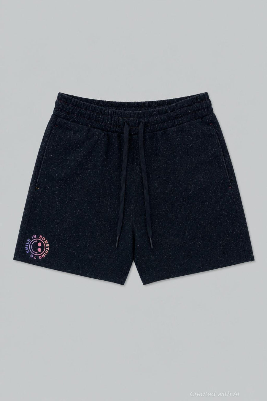 Something To Smile In Sweatshorts - Black - Shorts