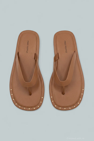 Sona Thong Sandals - Luggage - 7 - Sandals