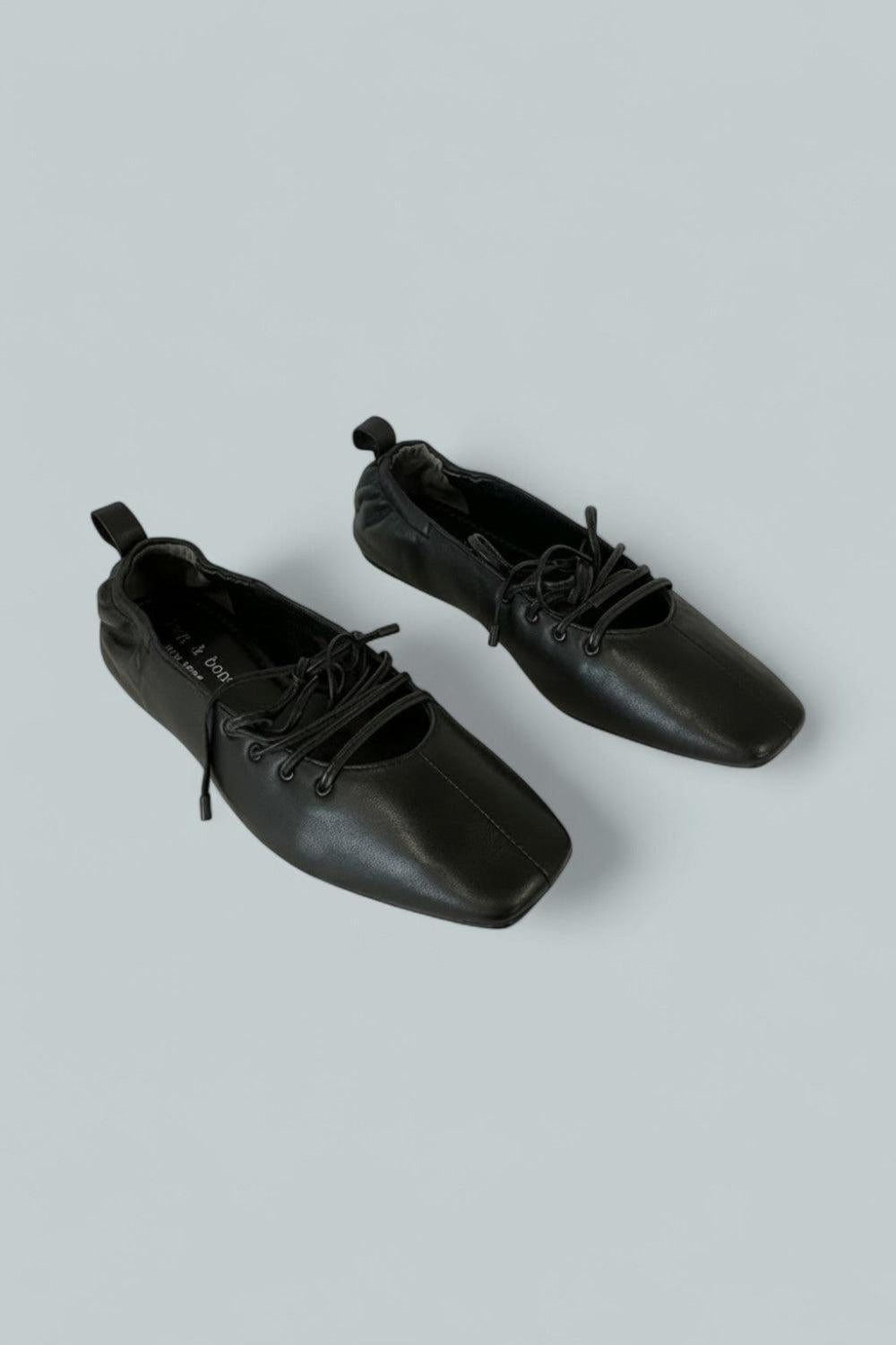 Sophia Leather Ballet Flat - Black - 8.5 - Flats