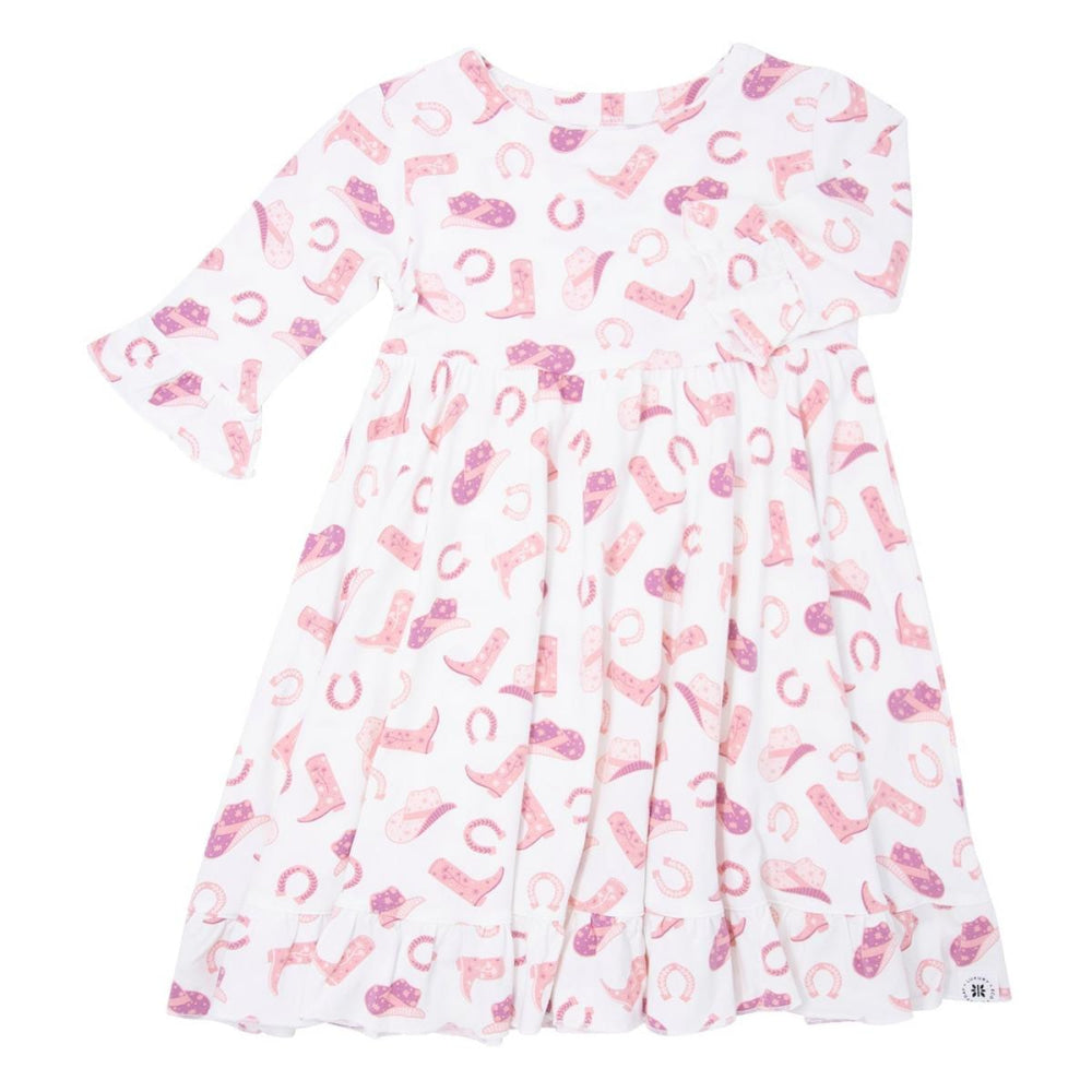 Southern Sweetheart Dress - Cowgirl Boots - Dresses