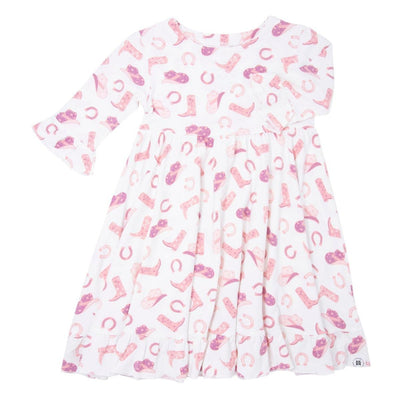 Southern Sweetheart Dress - Cowgirl Boots - Dresses