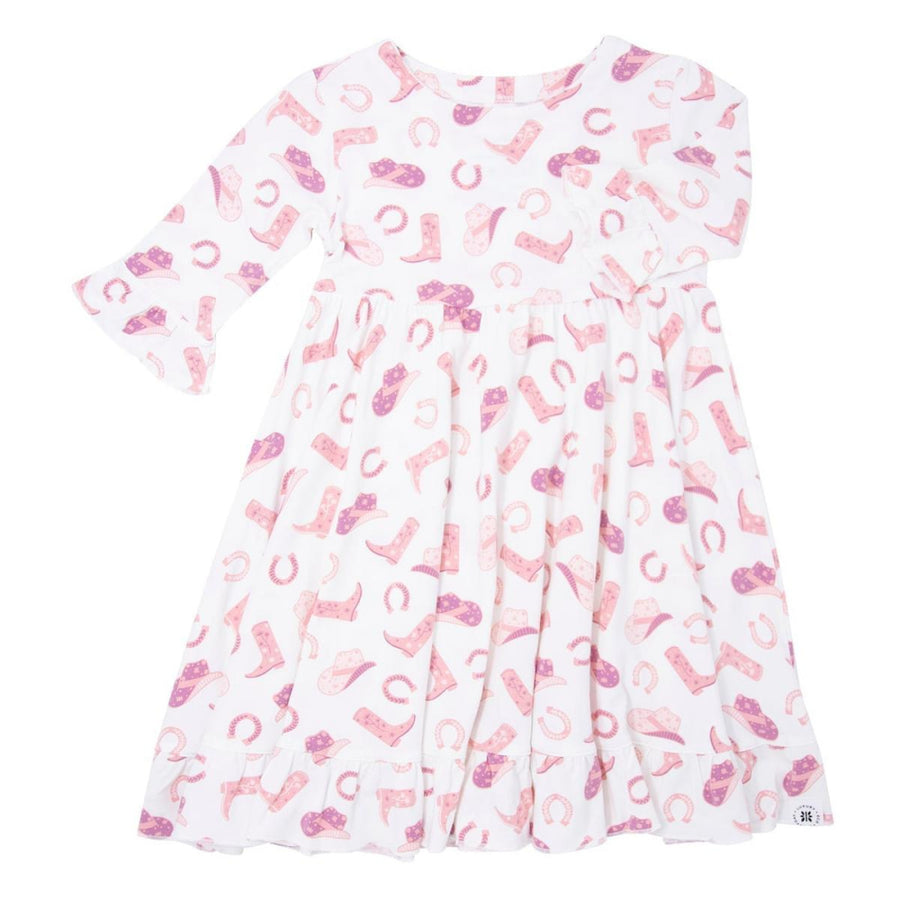 Southern Sweetheart Dress - Cowgirl Boots - Dresses