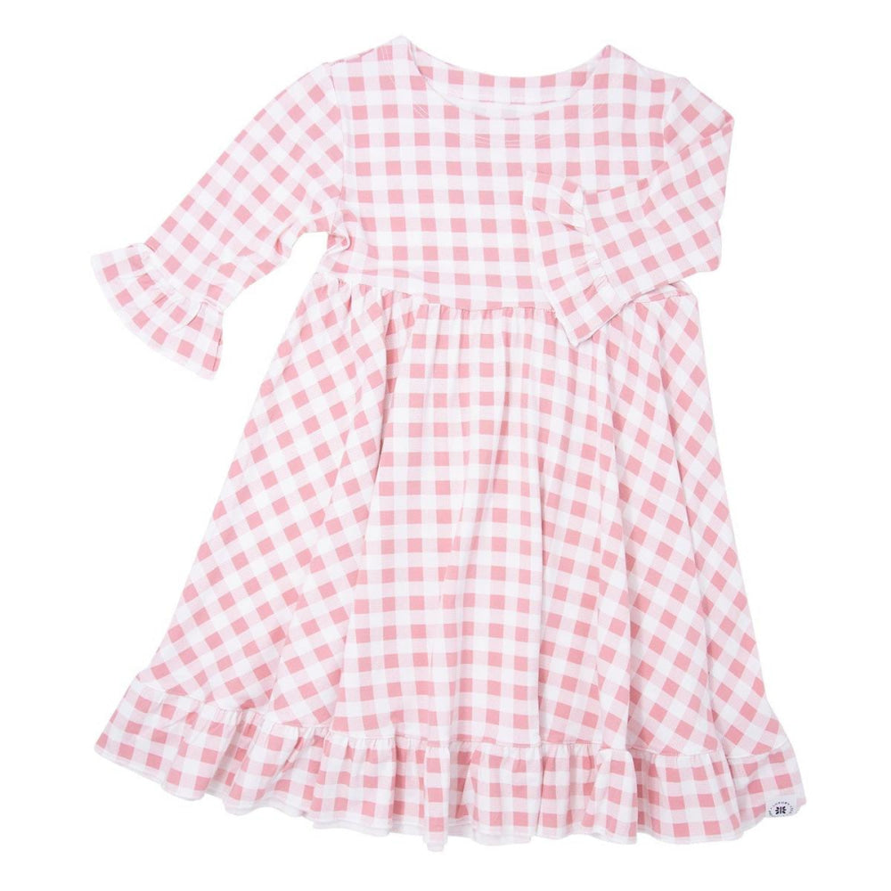 Southern Sweetheart Dress - Pink Gingham - Dresses