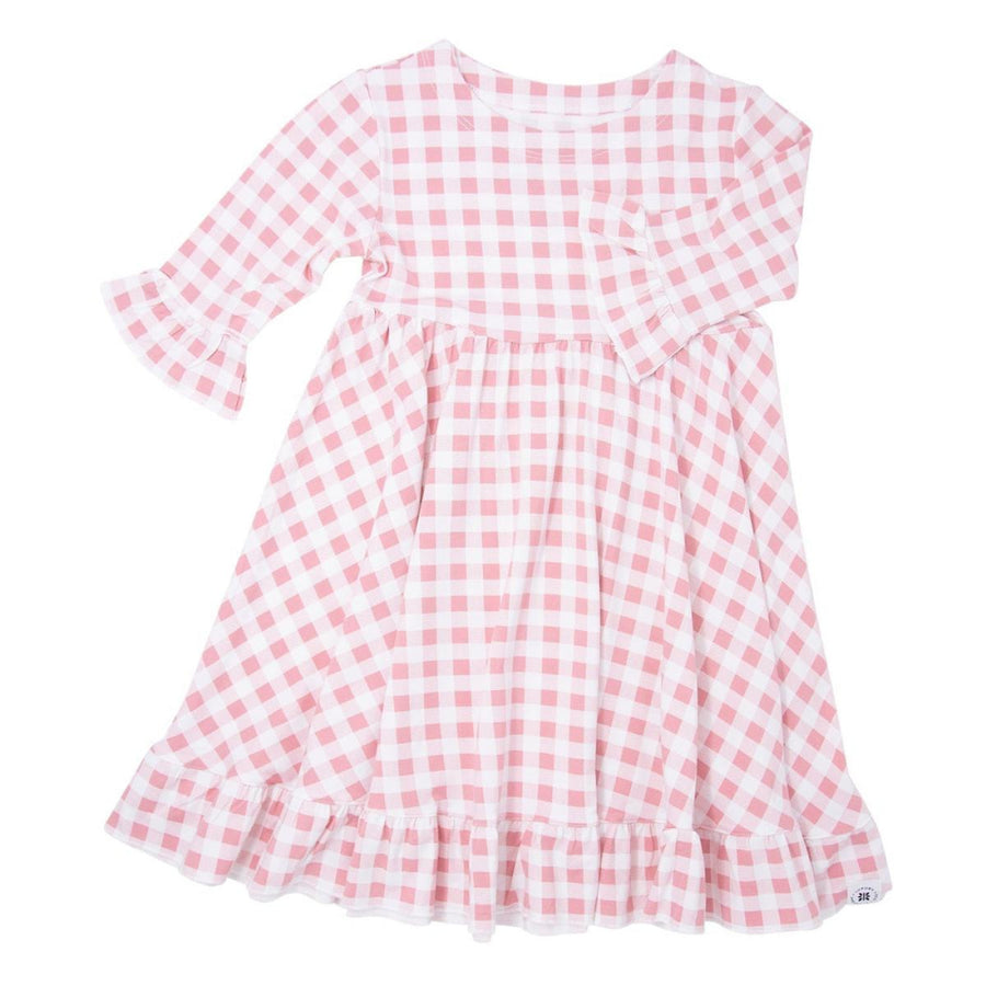 Southern Sweetheart Dress - Pink Gingham - Dresses