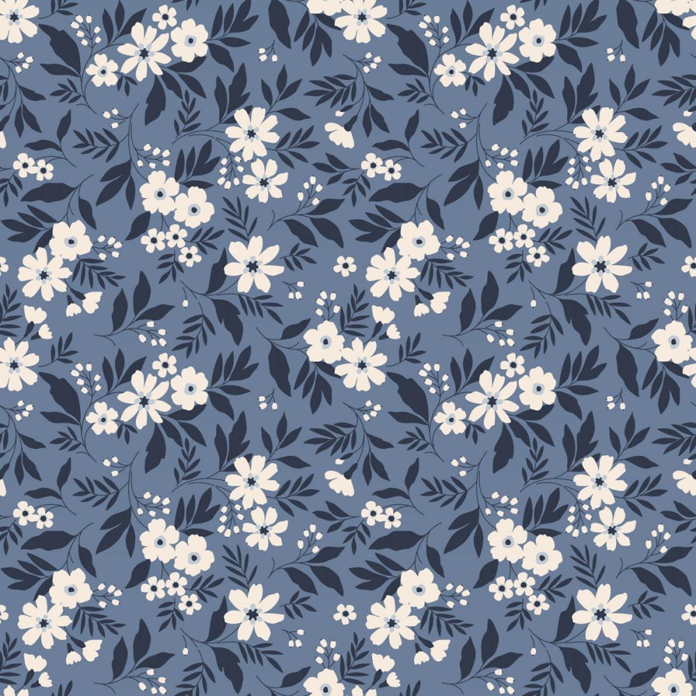 Southern Sweetheart Dress - Vintage Floral Blue - Dresses