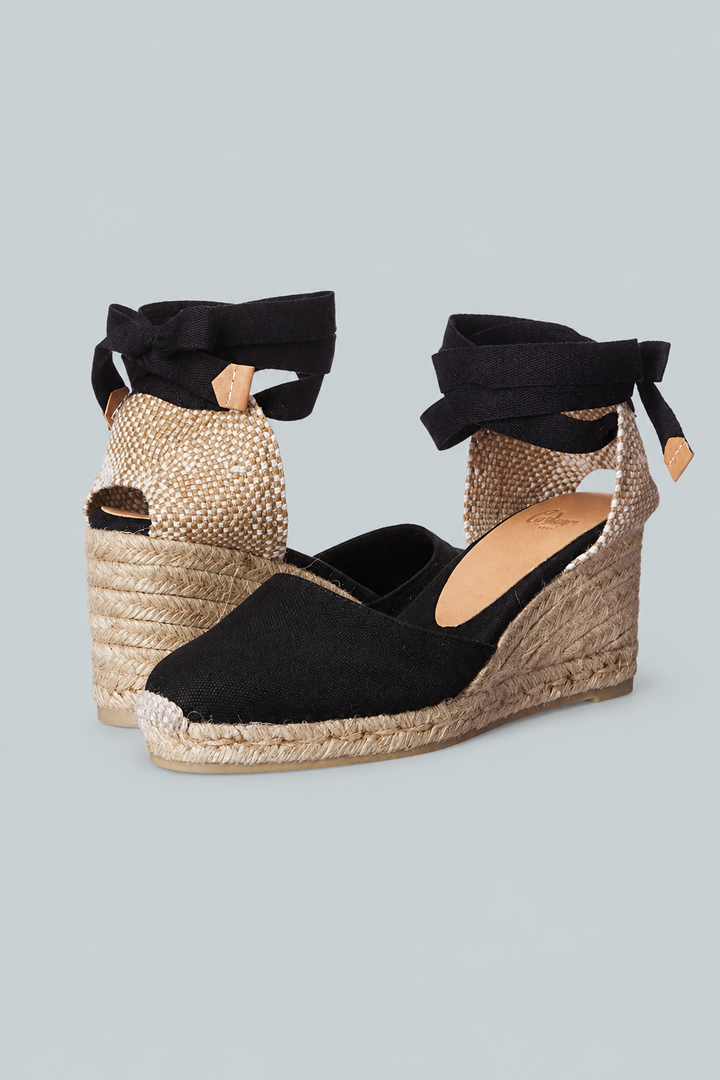 Carina/6/001 7 Cm Wedges - Black