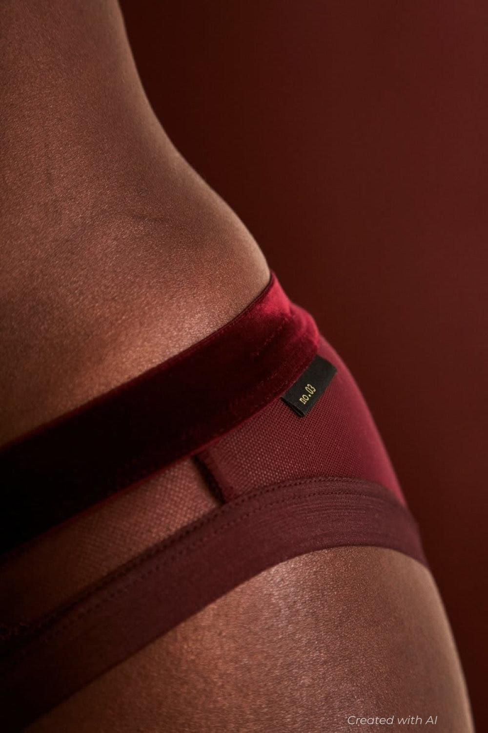 Speaking Up Is Love Brazilian Briefs - Burgundy - FINAL SALE - Underwear