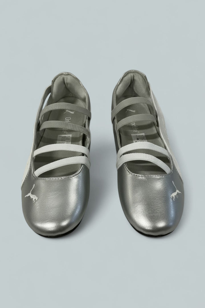 Speedcat Metallic Ballet Flats - Silver - 10 M - Flats