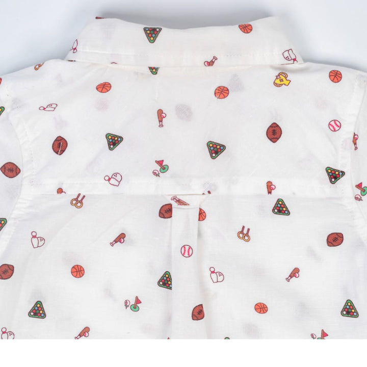 Sports Linen Shirt - Spotless White - Button Down Shirt