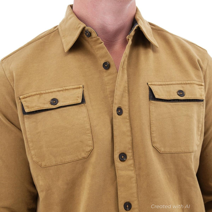 Sprague Organic Overshirt - Bistre - Overshirt