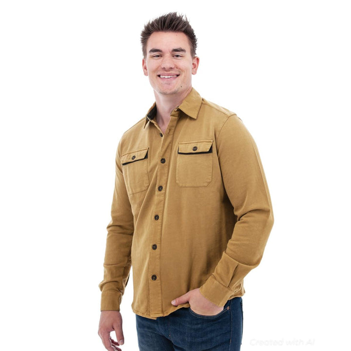 Sprague Organic Overshirt - Bistre - Overshirt