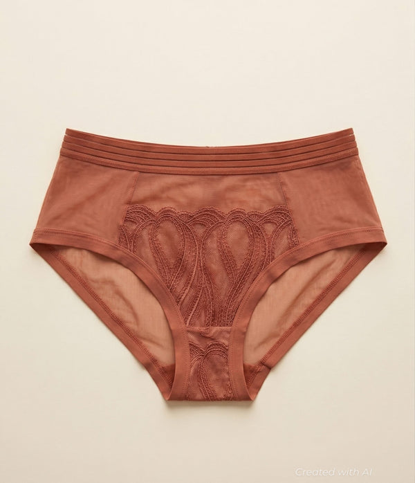 Spread The Love Highwaist Briefs - Sienna - FINAL SALE - XS - Underwear