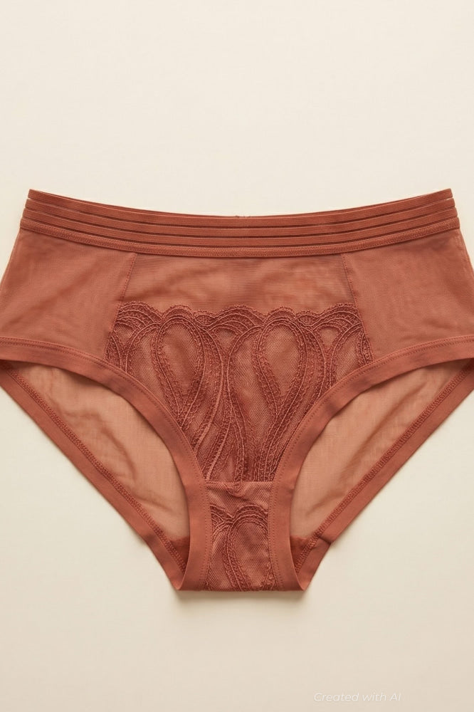 Spread The Love Highwaist Briefs - Sienna - FINAL SALE - XS - Underwear
