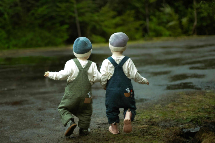 Spread the Love Quilted Overalls - Pine - Overalls