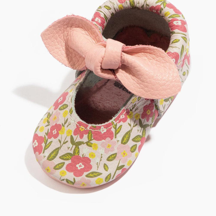Spring Bouquet Knotted Bow Baby Shoe - ’Flats - Baby Kids Adult All’