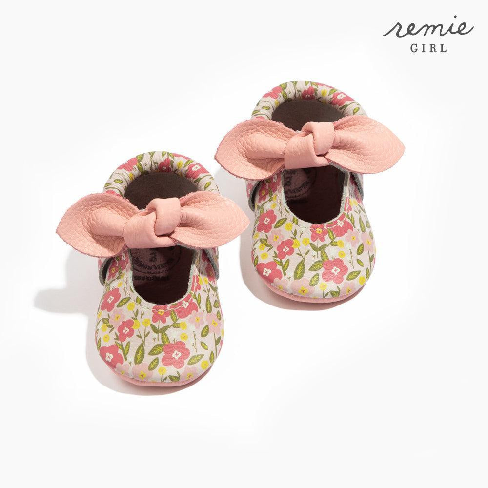Spring Bouquet Knotted Bow Baby Shoe - ’Flats - Baby Kids Adult All’