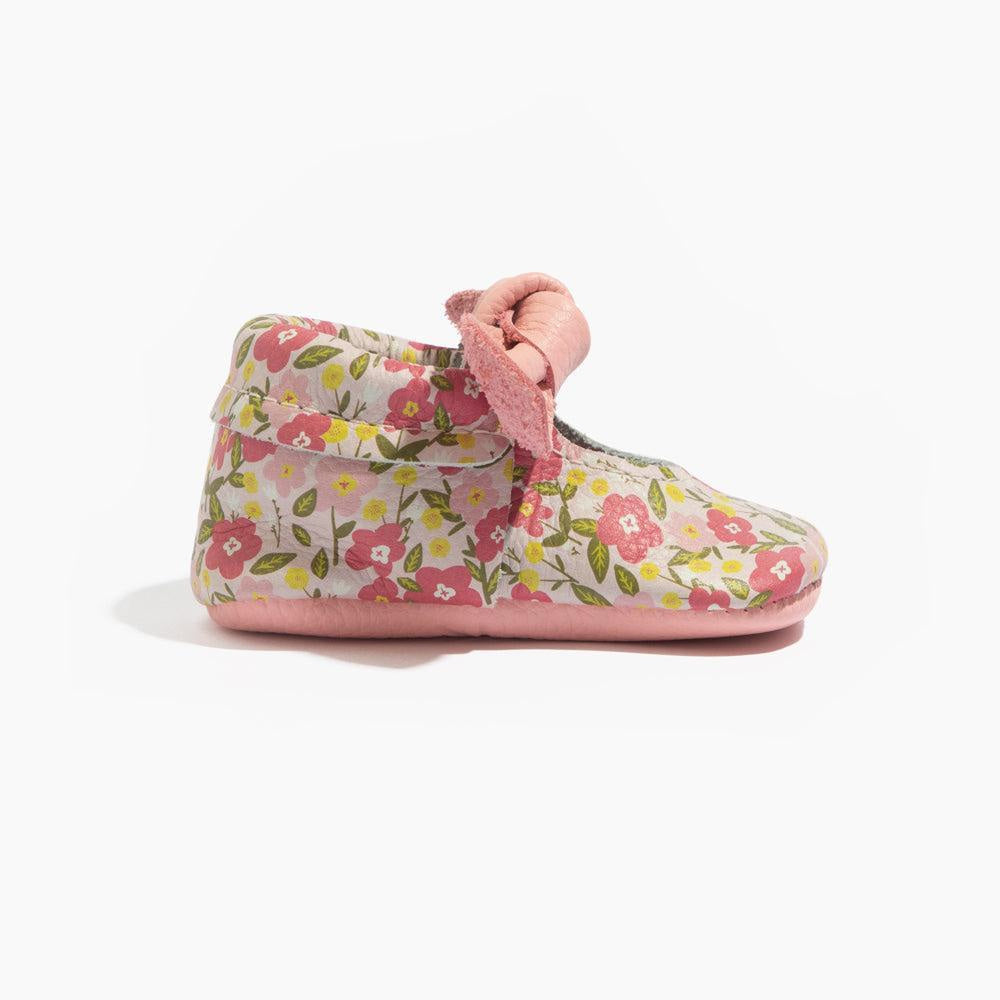Spring Bouquet Knotted Bow Baby Shoe - ’Flats - Baby Kids Adult All’