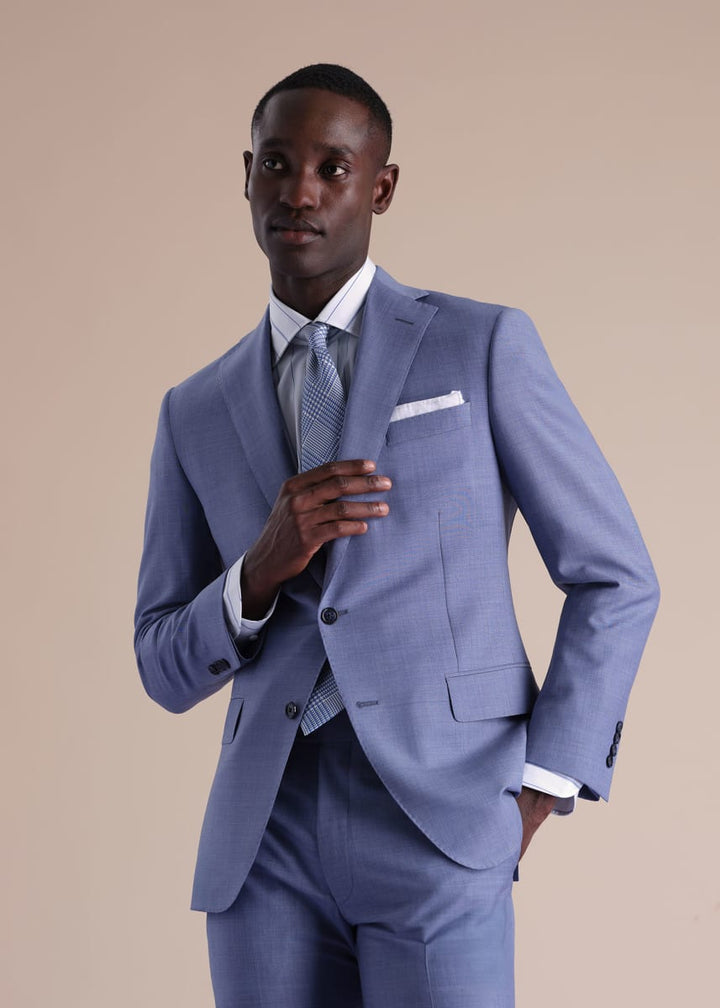 Wide Stripe Dress Shirt - White