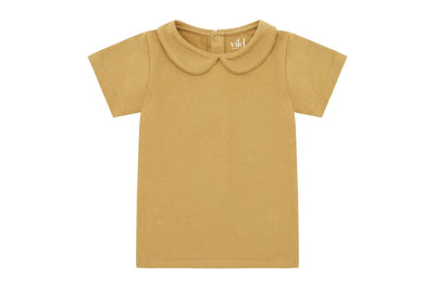 SS Organic Cotton Collared Shirt - Clever Camel - Collared Shirt