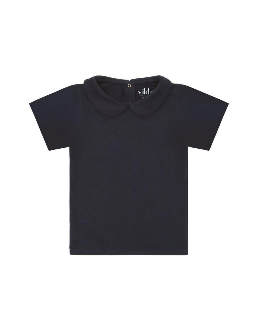 SS Organic Cotton Collared Shirt - Nocturnal Navy - Collared Shirt
