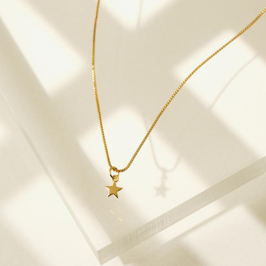 Star Charm Necklace - One Size - Necklace