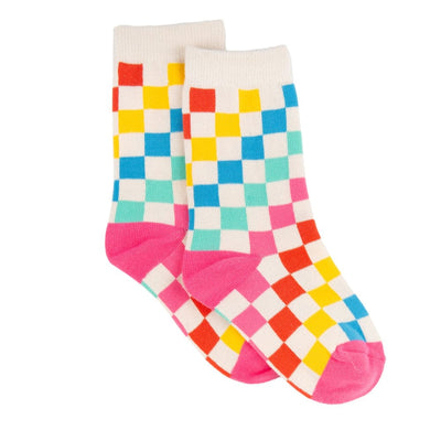 Starburst Checkerboard Socks - Starburst - 6-12M - Socks