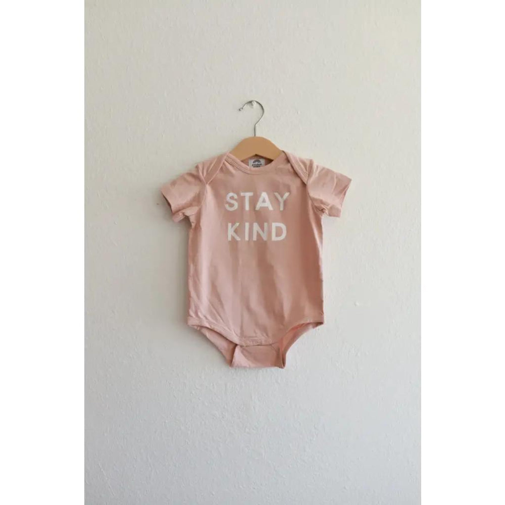 Stay Kind Organic Baby Bodysuit - Rose Dust - Bodysuit