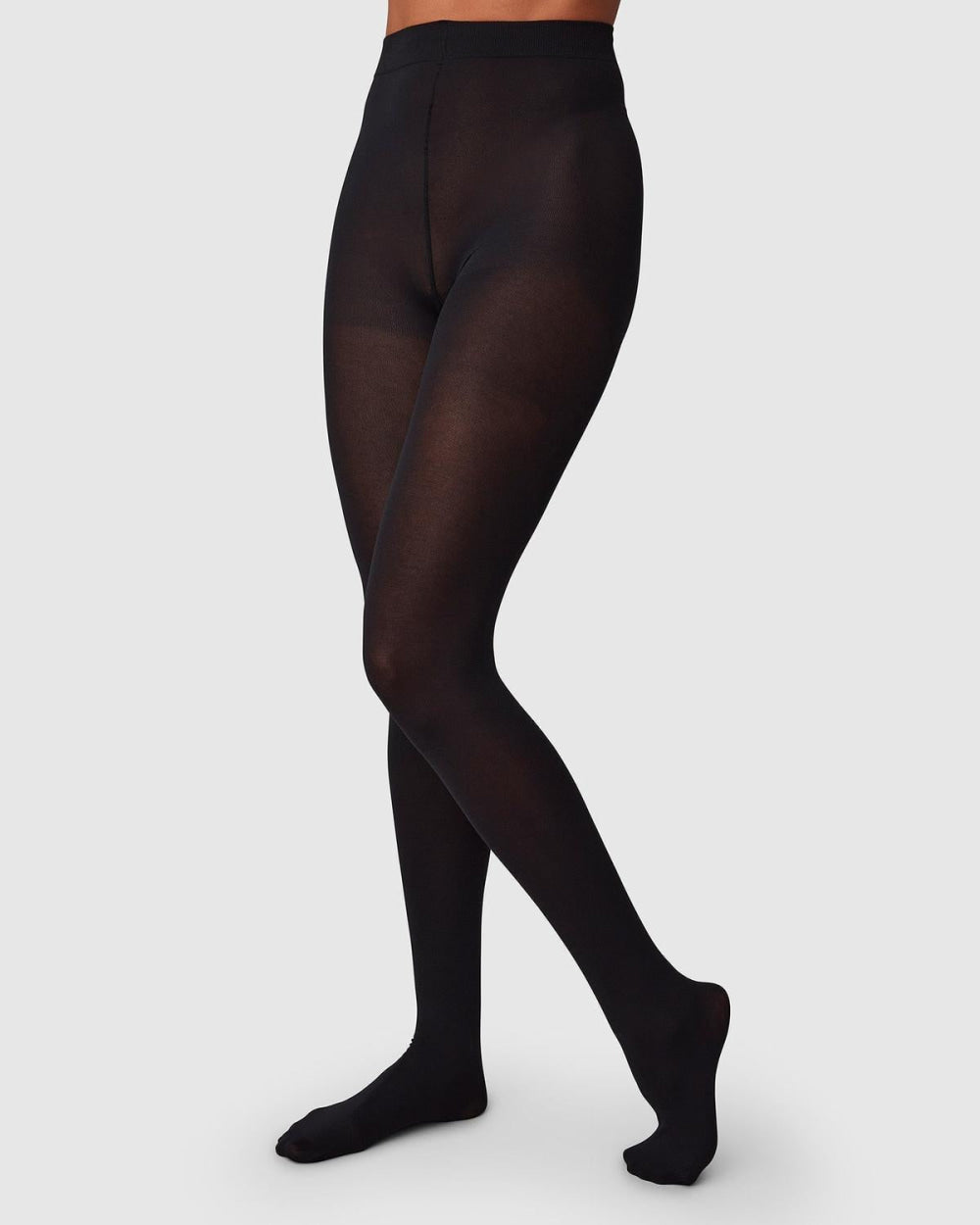 Stina Premium Bio-Cotton Tights - Black - Tights