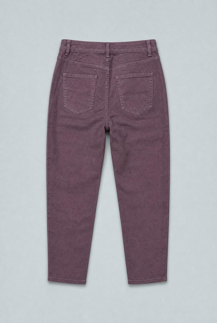 Straight Leg Mom Jean - Brown - Jeans