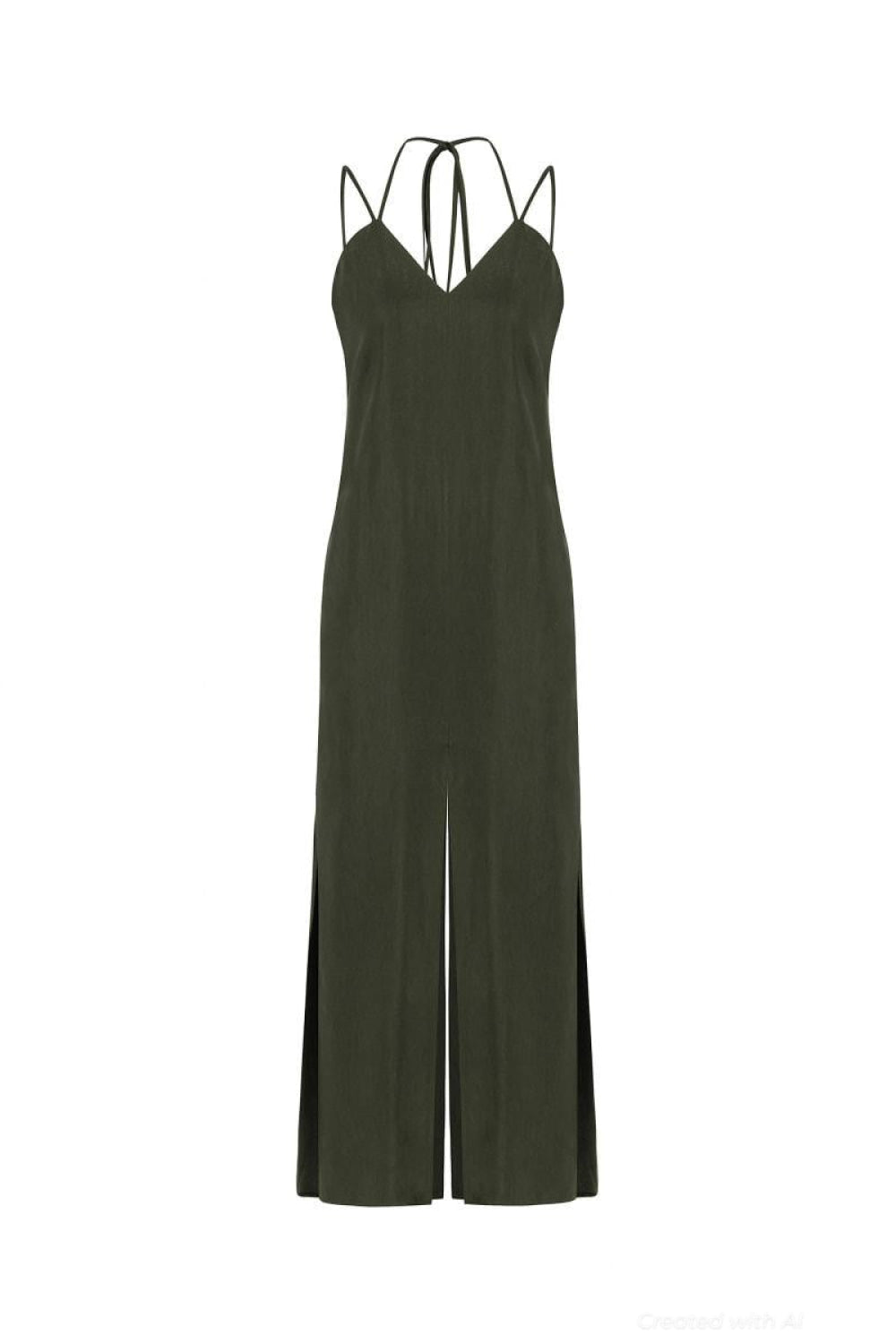 Strappy Dress - Khaki - Dresses