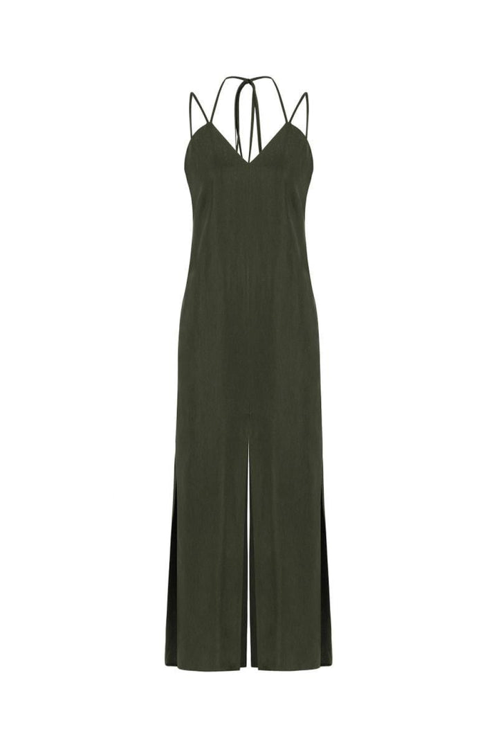 Strappy Dress - Khaki - Dresses
