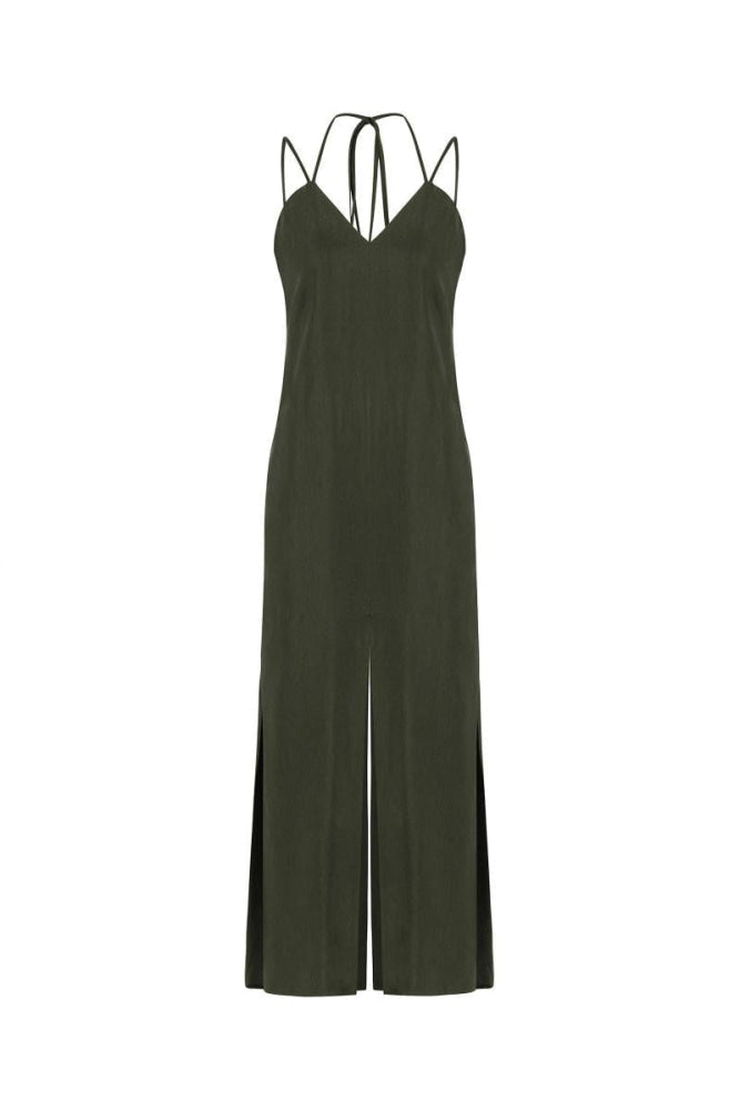 Strappy Dress - Khaki - Dresses