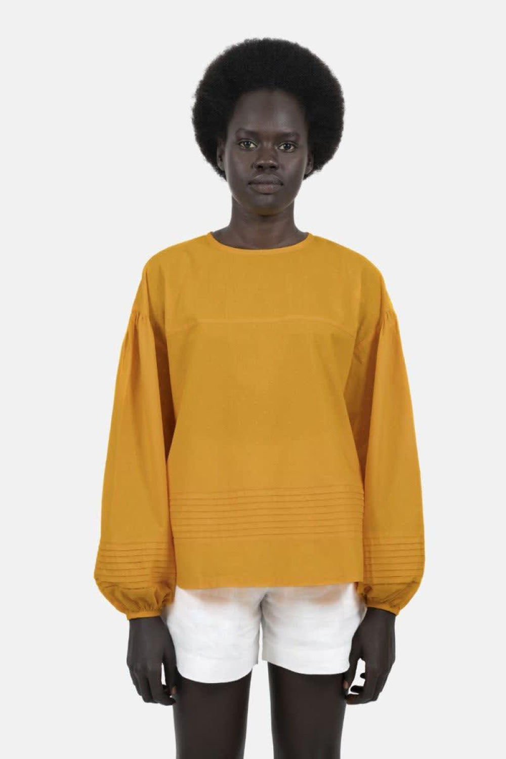 Strasbourg Spring Summer Blouse - Fenugreek - Blouse