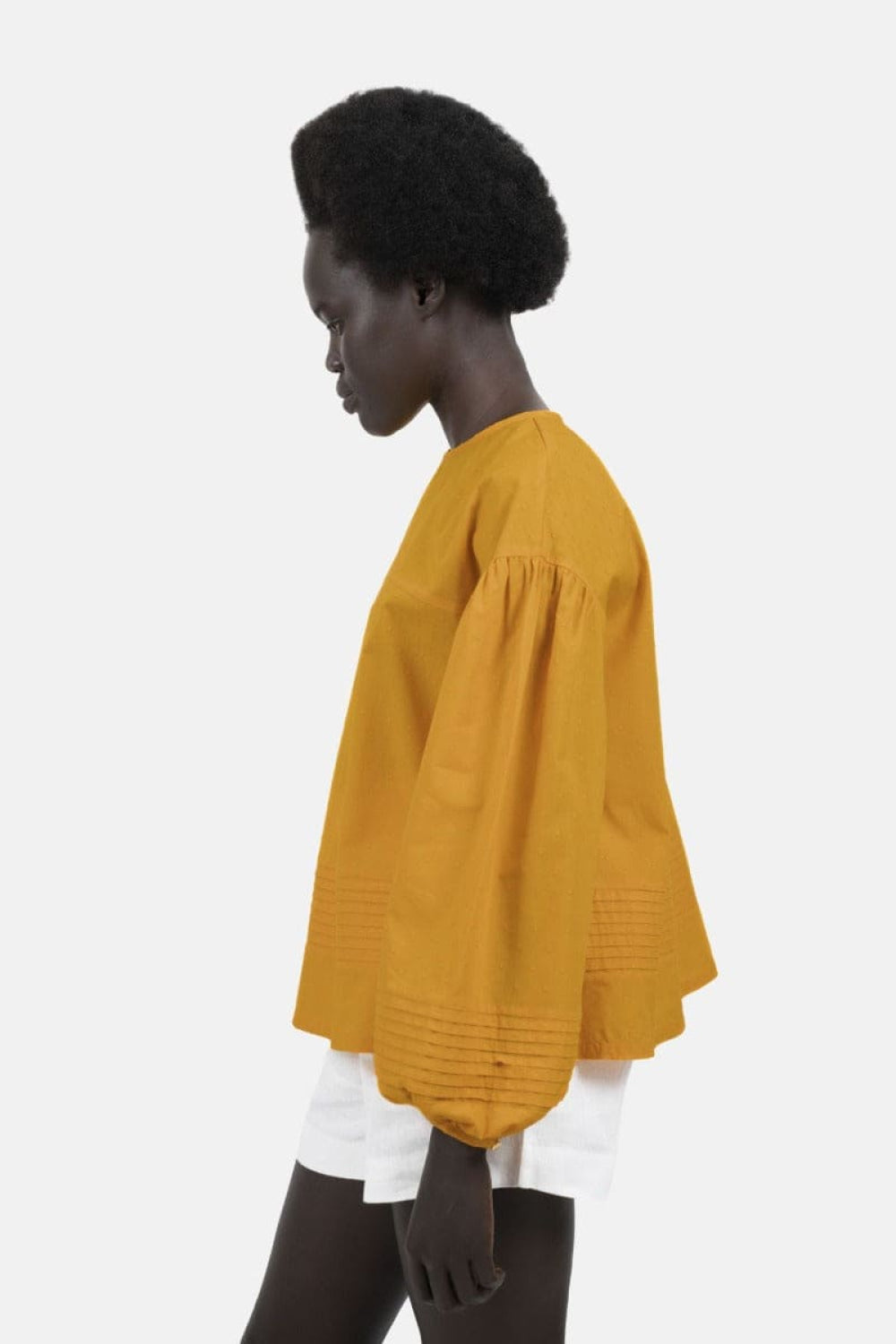 Strasbourg Spring Summer Blouse - Fenugreek - Blouse