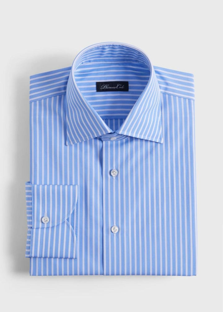 Stripe Dress Shirt - Blue/White - 14.5 (33 Sleeve) - Dress Shirt